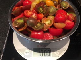 1 kilo tomater i biter